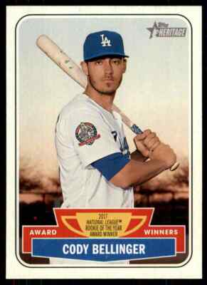 2018 Topps Heritage Award Winners Cody Bellinger Los Angeles Dodgers