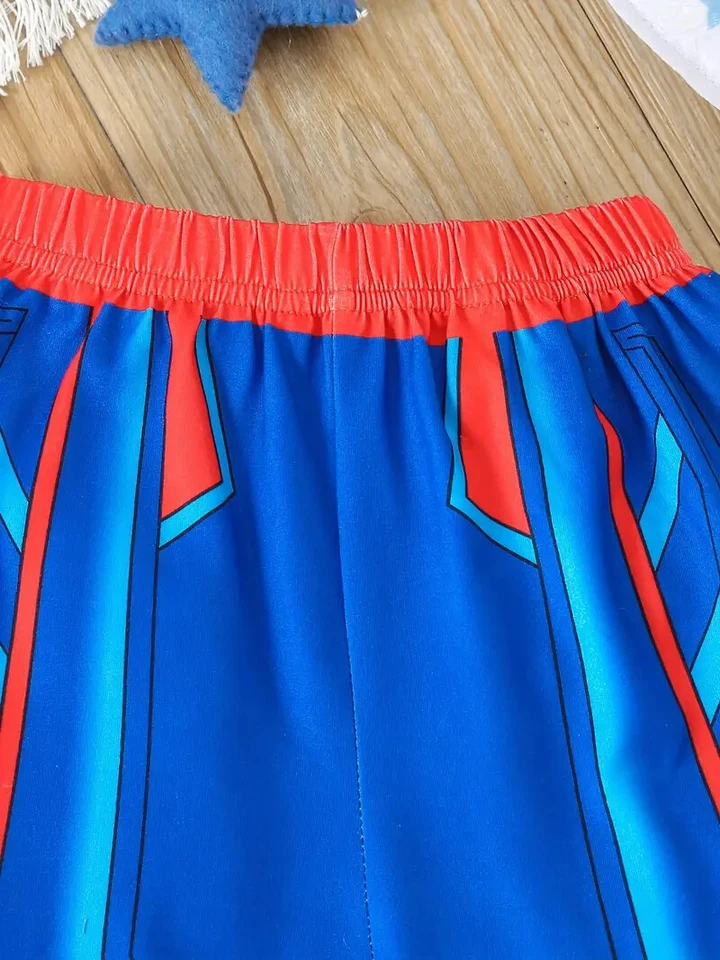 YOUTH CAPTAIN AMERICA PAJAMAS Kid's/Boy's PJs Shirt & Shorts (Pick Ur Size) - Image 4 of 4