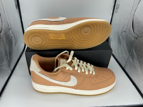Nike Air Force 1 07' Craft Les Low Größe 13 Schuhe "Cognac Gum" Coconut DO6676 200