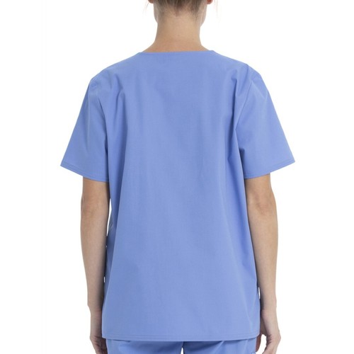 Scrubstar Unisex Solid V-Neck Scrub Top WM01T895 Ciel Blue 3XL NWT Medical - Picture 4 of 8
