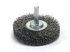 2-1/2" Mounted Crimped Wire Wheel - Carbon Steel Wire
