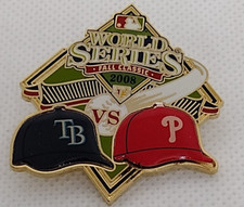 World Series Fall Classic 2008 Tampa Bay vs Phillies Baseball Lapel Pin