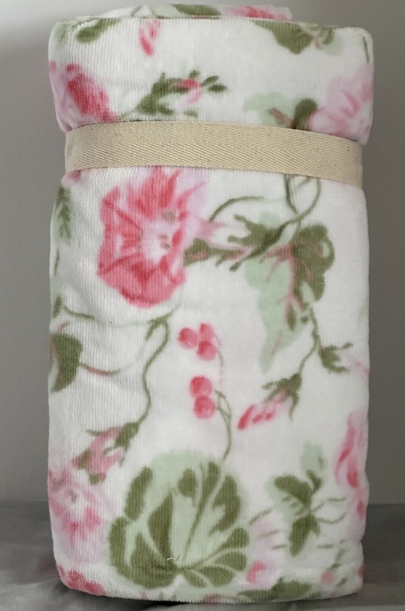 Laura Ashley Hand Towels Set Floral Morning Gloria 2 Pcs Pink