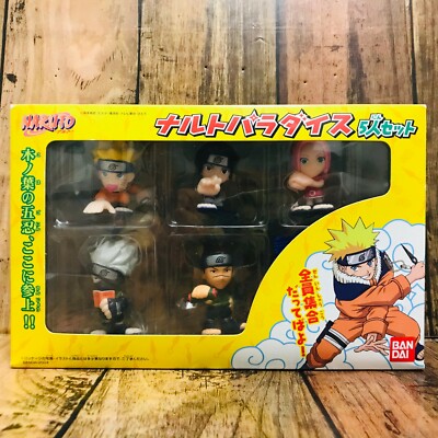 Bandai 2004 Naruto Paradice Figure Set of 5 