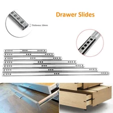 Soft-Close Ball Bearing Drawer Slides Full Extension 8"-15" 100lb weight limit