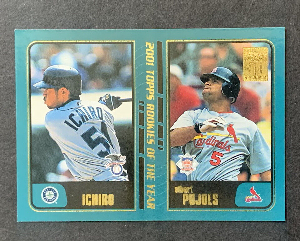 2001 Topps Traded Albert Pujols & Ichiro Suzuki Rookie Card 2001 Topps Traded Albert Pujols & Ichiro Suzuki Rookie Card
