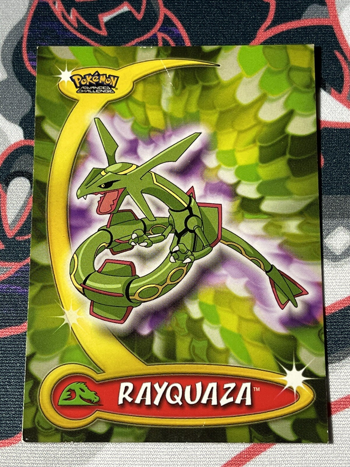Pokemon Advanced Challenge Topps Rayquaza #54 2004 RARE Hard To Find LP