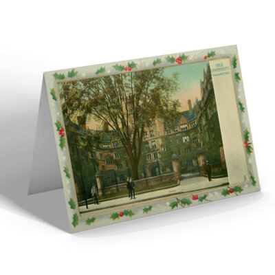 WEIHNACHTSKARTE Vintage Connecticut USA - Yale University. Vanderbilt Hall