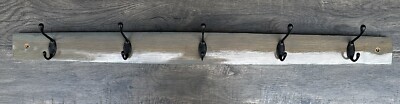 Jack Daniels Whiskey Barrel Stave Coat & Hat hanger Weathered Gray