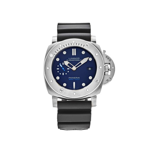 Panerai 1590 SUBMERSIBLE Bianco Automatic 42MM White Dial Watch