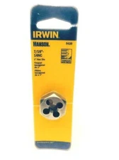 Irwin Hanson 7/16"-14 NC Hexagon Machine Screw Die 9439