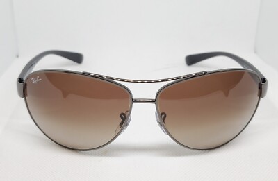 Ray-Ban RB 3387 Sunglasses Unisex - Gunmetal Frame/Brown Gradient