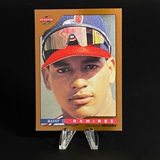 Manny Ramirez1996 Score Dugout Collection Indians Baseball Card #30 SHARP FOIL!