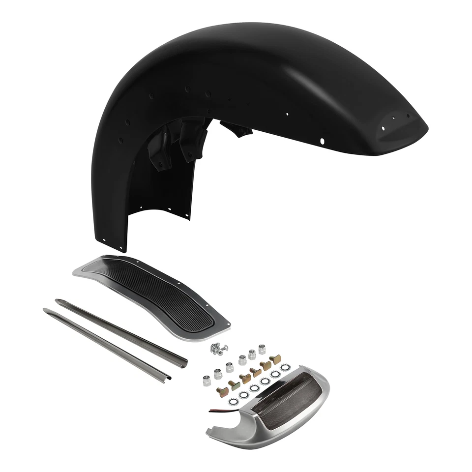 Conjunto de guardabarros delantero sin pintar apto para Harley Road King Electra Glide 1989-2013 Foto 2 de 4