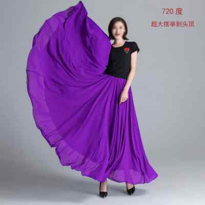 Hot 720 Degree Belly Dance Women Gypsy Long Skirts Dancer Assorted Dance Skirt