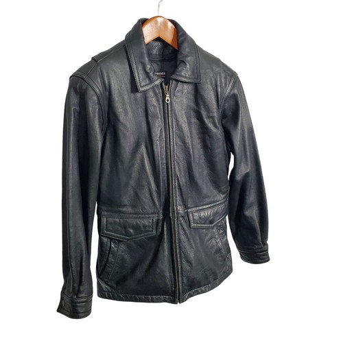 Wilsons Womens Size S Leather Jacket Thinsulate Insulation Zip Out Lining Black