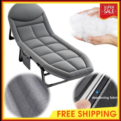 Ultralight Camping Cot Office Lunch Break Lounge Chair for Office Nap Beach Lawn