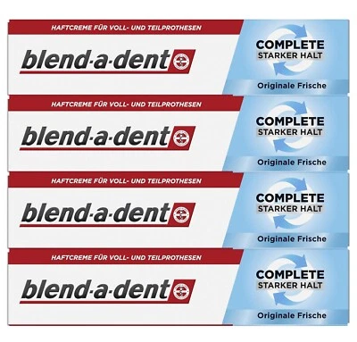 WICK blend-a-dent Haftcreme Extra Stark Original neues Design 4er Pack, 4x47g,OvP Neu