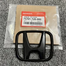 Trunk Emblem For Honda Civic 2022-2026 Sport Si Sedan 4-Door Rear H Black Badge