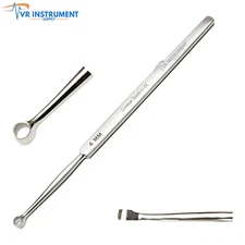 ENT Dermatology Fox Dermal Curettes 4 mm Surgical MedicaI Instruments 5.5"