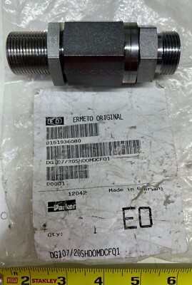 12mm Metric Style Union Parker Fittings M20 x 1.5 Thread DG107-12SCF 10mm Bore 