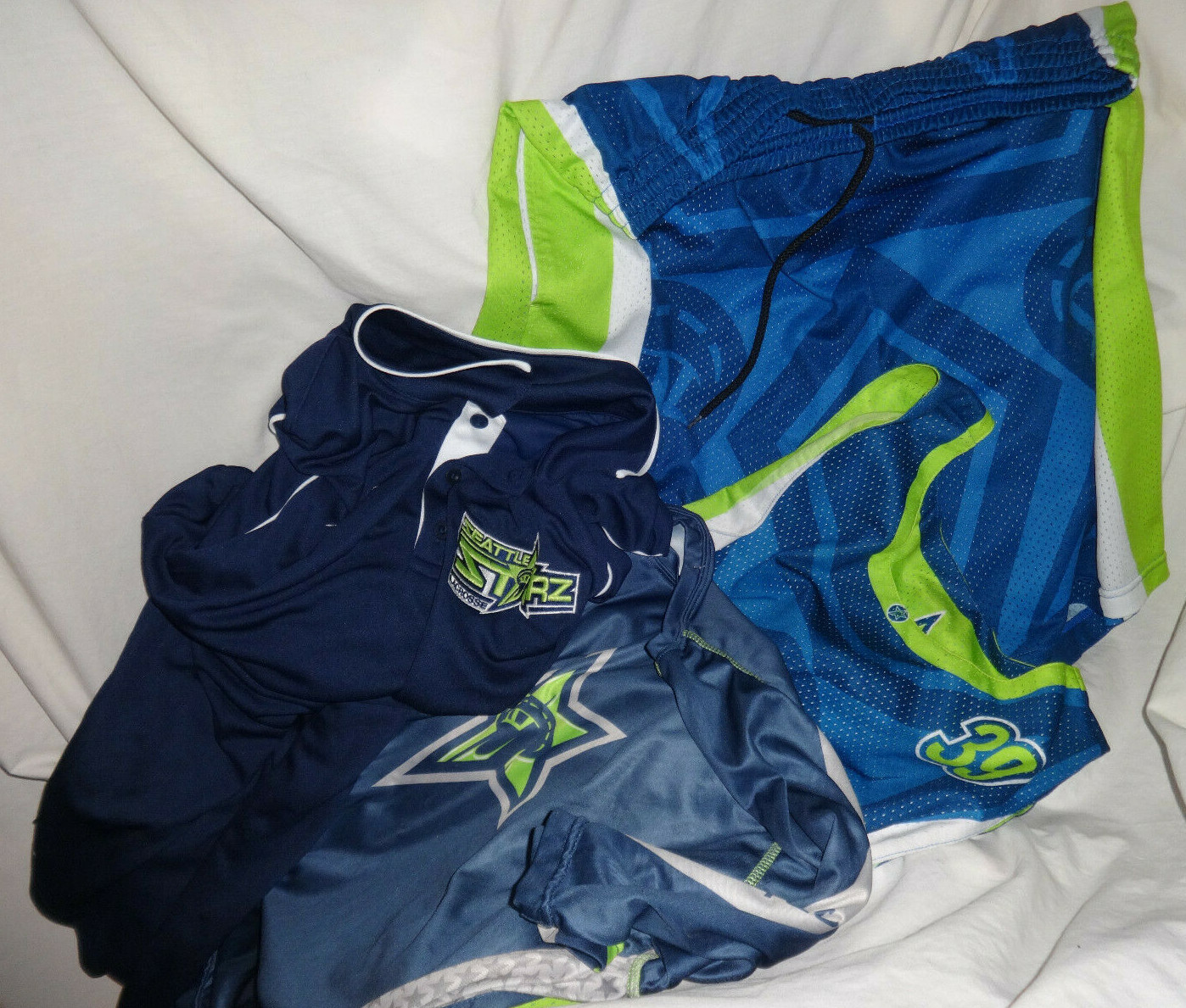 Gran Lote De Seattle Lacrosse reproductor emitido Juego Usado Camisas Pantalones Cortos Jersey eBay