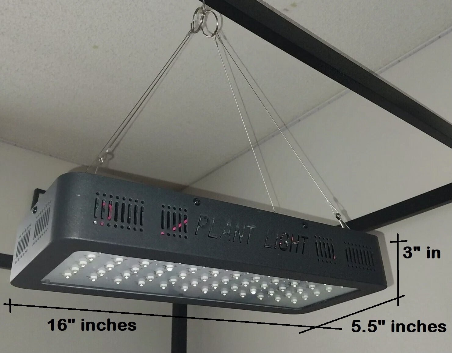 Grow Plant - 600w Model Ts600 Led Grow Light Full Spectrum  16" X 5.5"