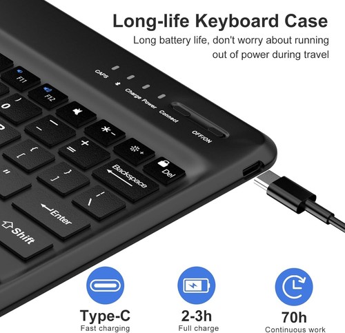 Galaxy Tab S10 Ultra Keyboard Case 14.6” 2024 (SM-X920/X926B/X926N/X920N), for S - Picture 7 of 8