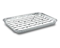 25X Alu-Grillpfannen Grillschalen Bbq 34.4 X 22.4Cm Mehrfach Verwendbar