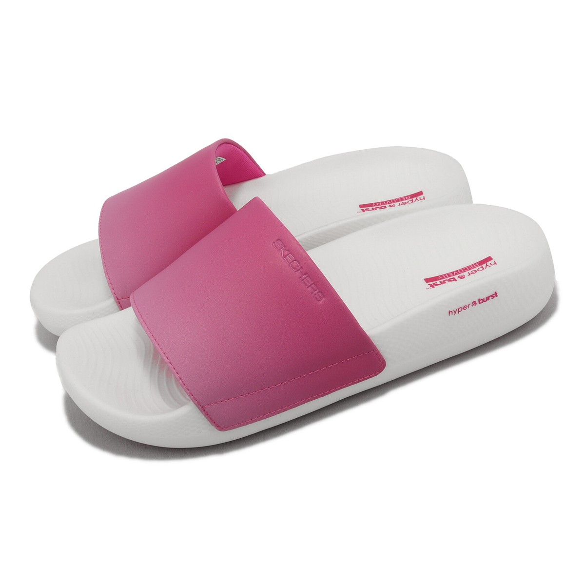 skechers white slippers