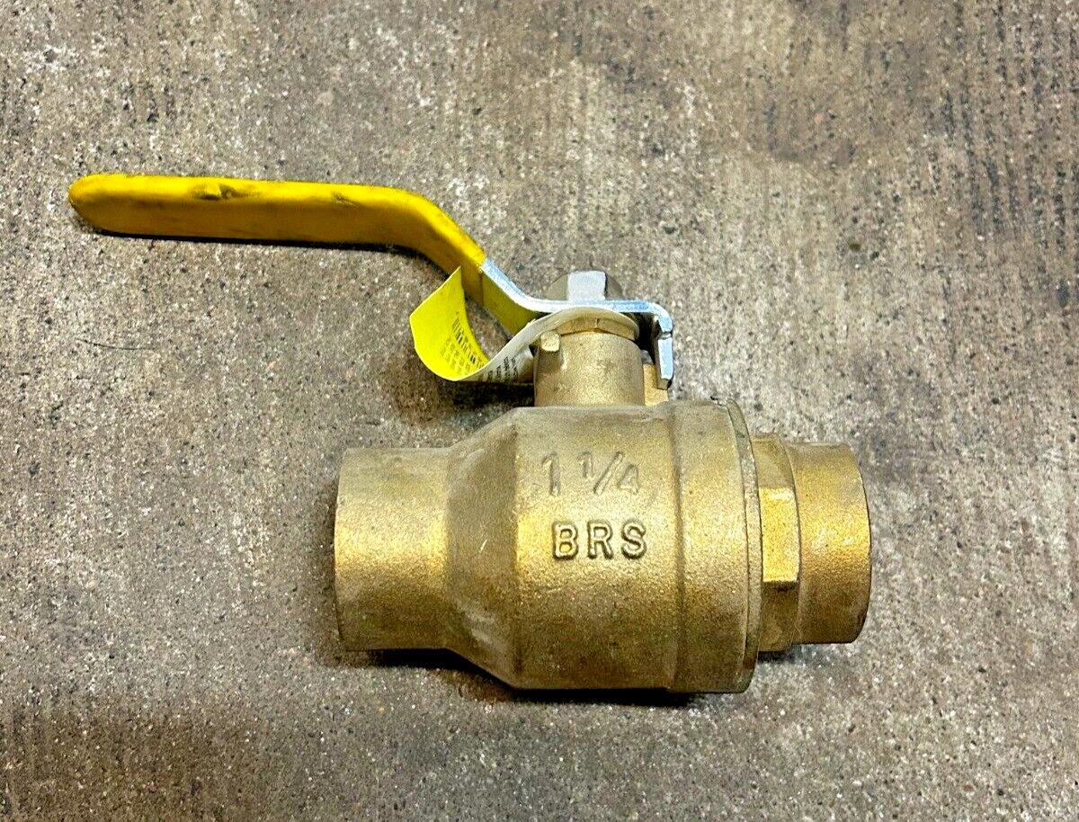 Apollo 1 1/4" 94A-206-01 Brass Sweat Ball Valve 600 CWP USA