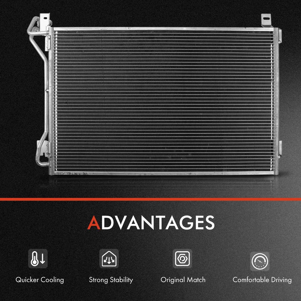 Комплект радиатора и конденсатора переменного тока и вентилятора охлаждения для Lincoln Town Car Mercury Marauder - Изображение 3 из 4