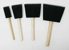 JEN Foam Brushes Bulk 1", 2", 3" or 4" Brushes for Paints, Stains, and Glues