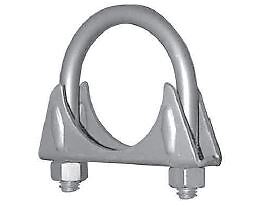 Nickson Exhaust Clamp 00103 With Hex Nuts; 2 Inch Diameter; Heavy Duty