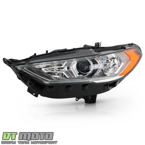 2017-2020 Ford Fusion Halogen w/ LED DRL Projector Headlight Headlamp - Driver - Picture 2 of 8