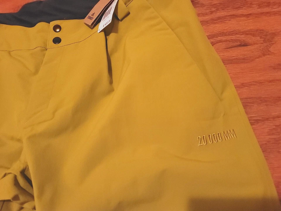 NUEVO CON ETIQUETAS NUEVO Adidas Para hombres TERREX 3 Capas PCN Esquí Alpino Nieve Pantalones Pulso Oliva $400 L Foto 4 de 4