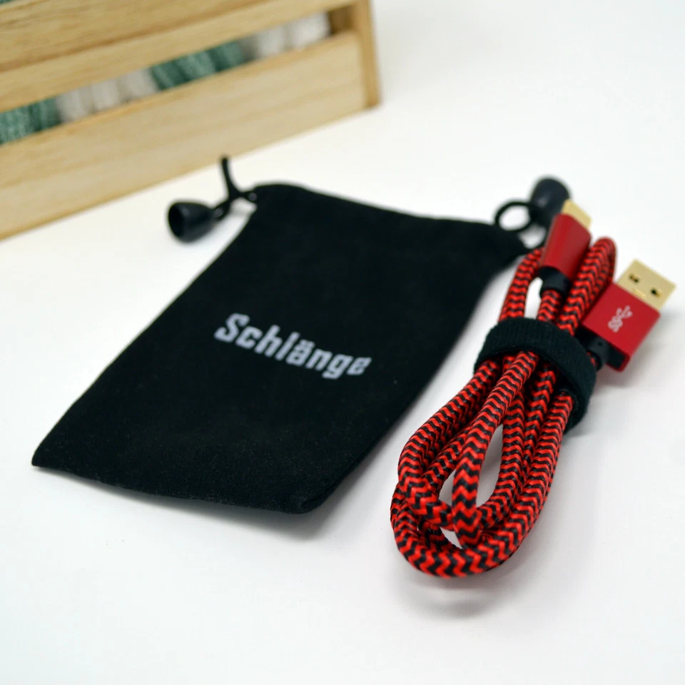 USB Nylon Braided Cord Cable Charger for Samsung Galaxy FAST CHARGING (RED) - Image 2 of 4