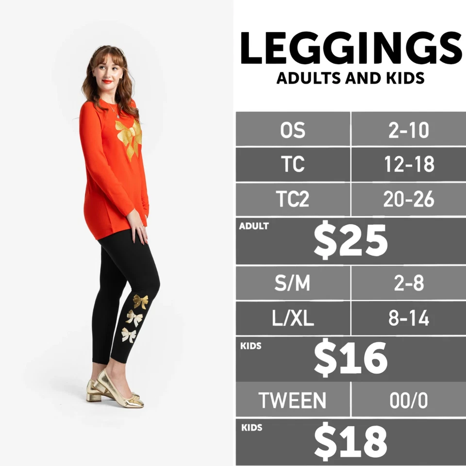 TC Lularoe Christmas Leggings Plaid Candy Cane Red Green Size 12-18 NEW 285182 - Image 2 of 3