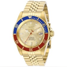 Invicta Pro Diver Pepsi Bezel Automatic Gold Dial Men's Watch 29183