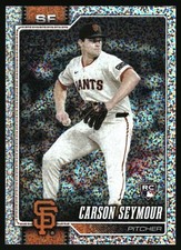 Carson Seymour 2026 Celebration Confetti #112 RC Rookie Giants 