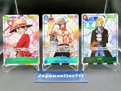 Luffy ACE Sabo 3Set ONE PIECE Card JP OP13-118 119 120 SEC