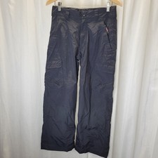 Obermeyer Black Junior Snow Ski Pants with Cargo Pockets, 14