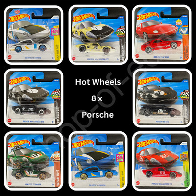   8 x Hot Wheels Porsche Mega Konvolut 911 GT3 Carrera Schlüsselanhänger