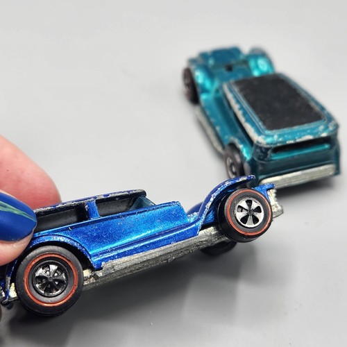 Hot Wheels Redline The Demon Diecast Cars Blue & Aqua 1969 1970 Hong Kong - Picture 6 of 12