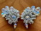 1950s Signed Eugene Necklace Bracelet Earrings Schultz SET Crystal Pearl Vintage — photo 4