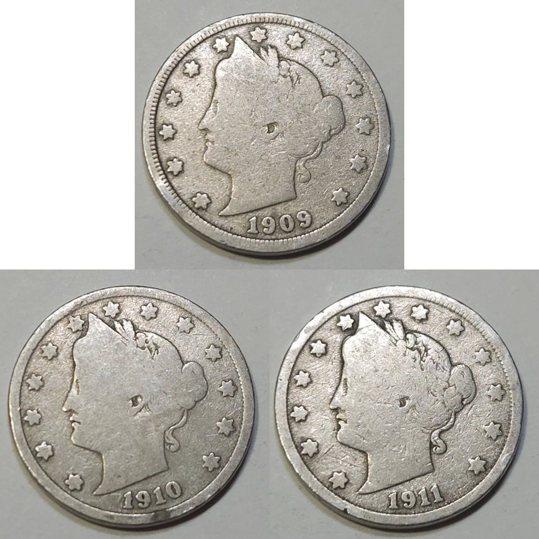 Circulated 1909 Year US Liberty Nickels (1883-1913) for sale | eBay