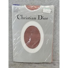 Christian Dior Diorissimo Controleur Ultrasheer Pantyhose Size 3 Opal Pink Nude
