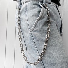 Heavy Duty Stainless Steel Wallet Chain  Unisex Punk Biker Jeans Chain