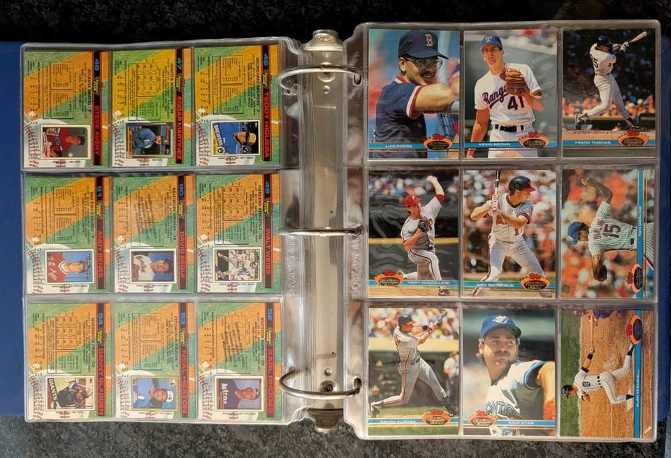 1991 Stadium Club Baseball conjunto completo em fichário 1-600 quase perfeito-perfeito Bagwell RC - Imagem 4 de 4