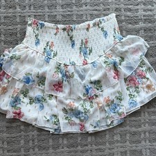 Altar d State, Rouge, Tiered, Ruffle Skirt, Flowers, Gold Size Large